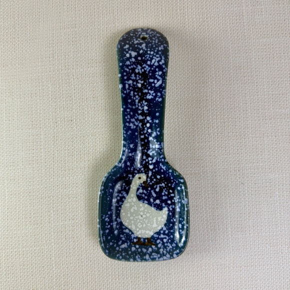 Otogiri “Spackled Goose” Spoon Rest | Navy Speckle | Japan - Picture 14 of 14